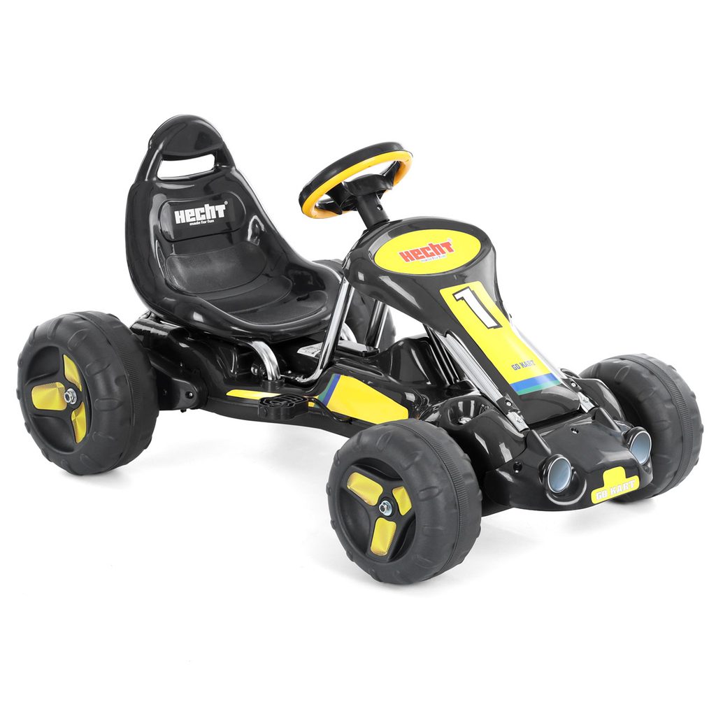 HECHT 59789 – Gokart fekete/sárga, 3-6 éves korig
