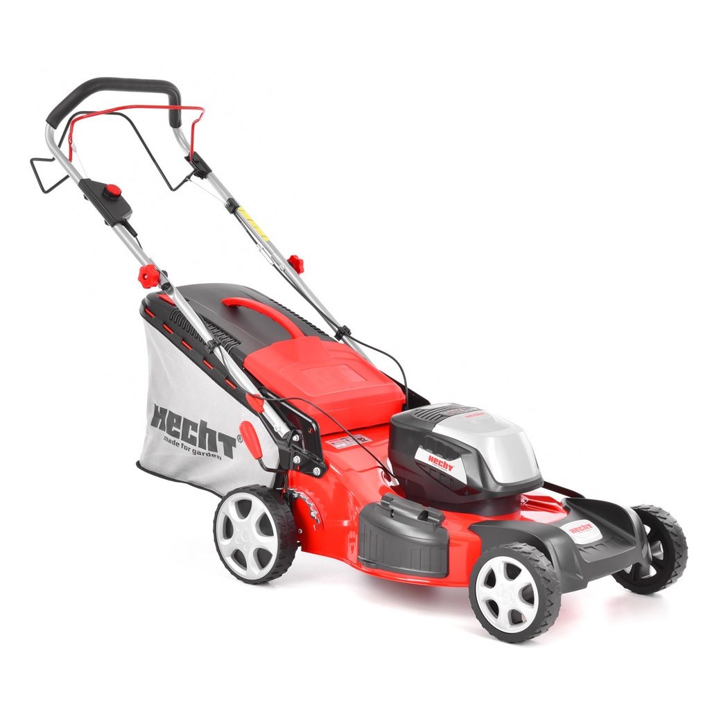 HECHT 5045 S – Akkumulátoros önjáró fűnyíró, akku+töltő nem tartozék, munkaszélesség: 46 cm, gyűjtőkosár: 60 l