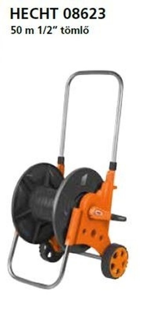 HECHT 08623 – Tömlőkocsi 1/2" 50m (tömlő nélkül)
