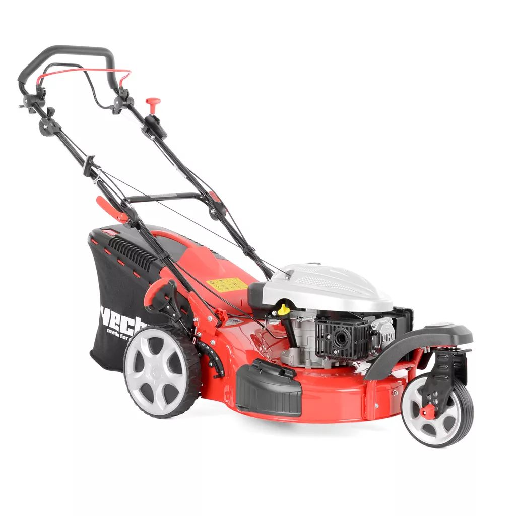 HECHT 5533 SW 5 IN 1 – benzines önjáró fűnyíró, munkaszélesség: 51 cm, gyűjtőkosár: 60 l, fűnyírógép