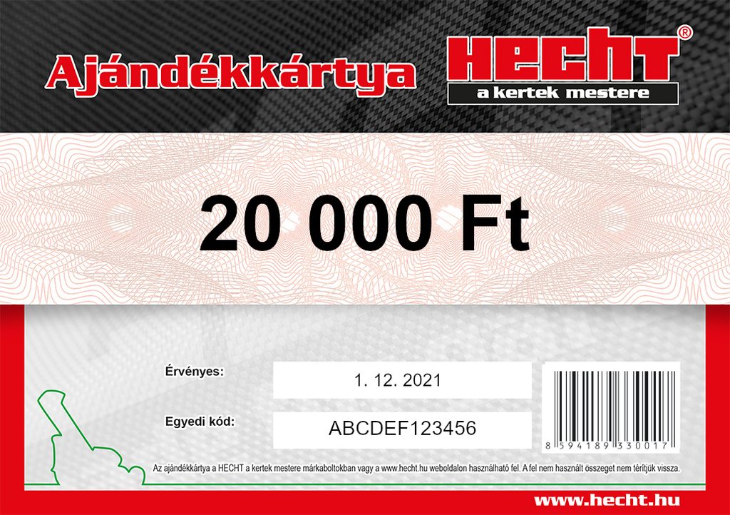 VUT20000 – Ajándékkártya 20000 Ft