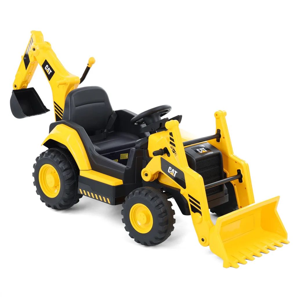 CATBACKHOEYELLOW – CAT BACK HOE YELLOW - Akkumulátoros gyerek rakodógép