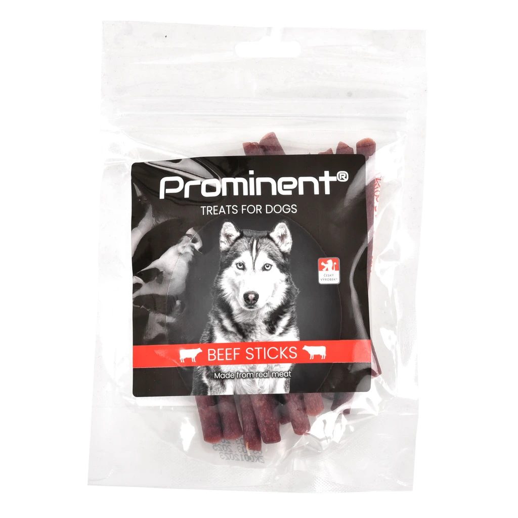 054170 – PROMINENT Beef Sticks, kutyacsemege, marhahús ízű, 80 g