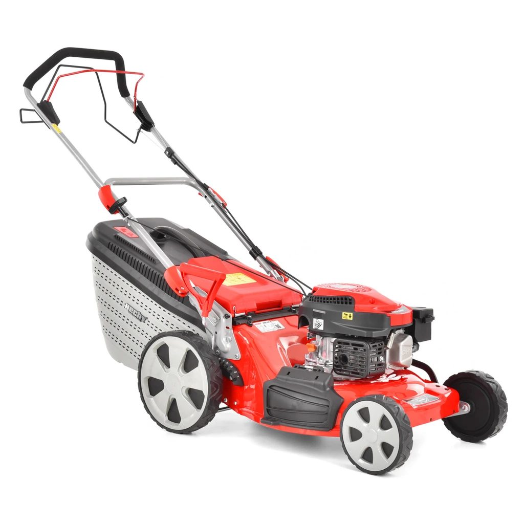HECHT 550 SW – Benzinmotros önjáró fűnyíró, munkaszélesség: 48 cm, gyűjtőkosár: 60 l, fűnyírógép