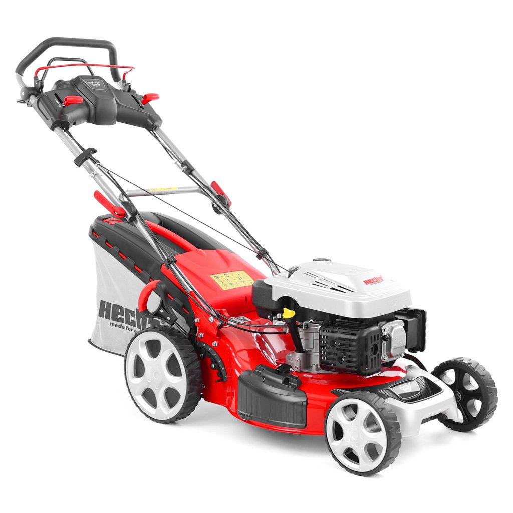 HECHT 5534 SX 5 IN 1 – benzines önjáró fűnyíró, munkaszélesség: 51 cm, gyűjtőkosár: 60 l, fűnyírógép
