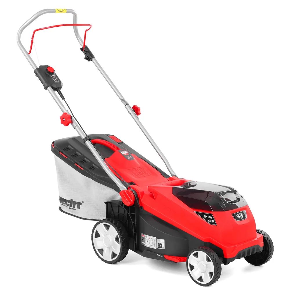 HECHT 5134 40 V-os akkus fűnyíró, 38 cm, 35 l kosárral, akkumulátoros fűnyírógép