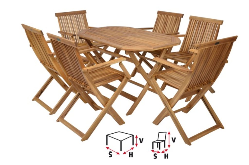 HECHT BASIC SET 6 – Kerti bútor fa