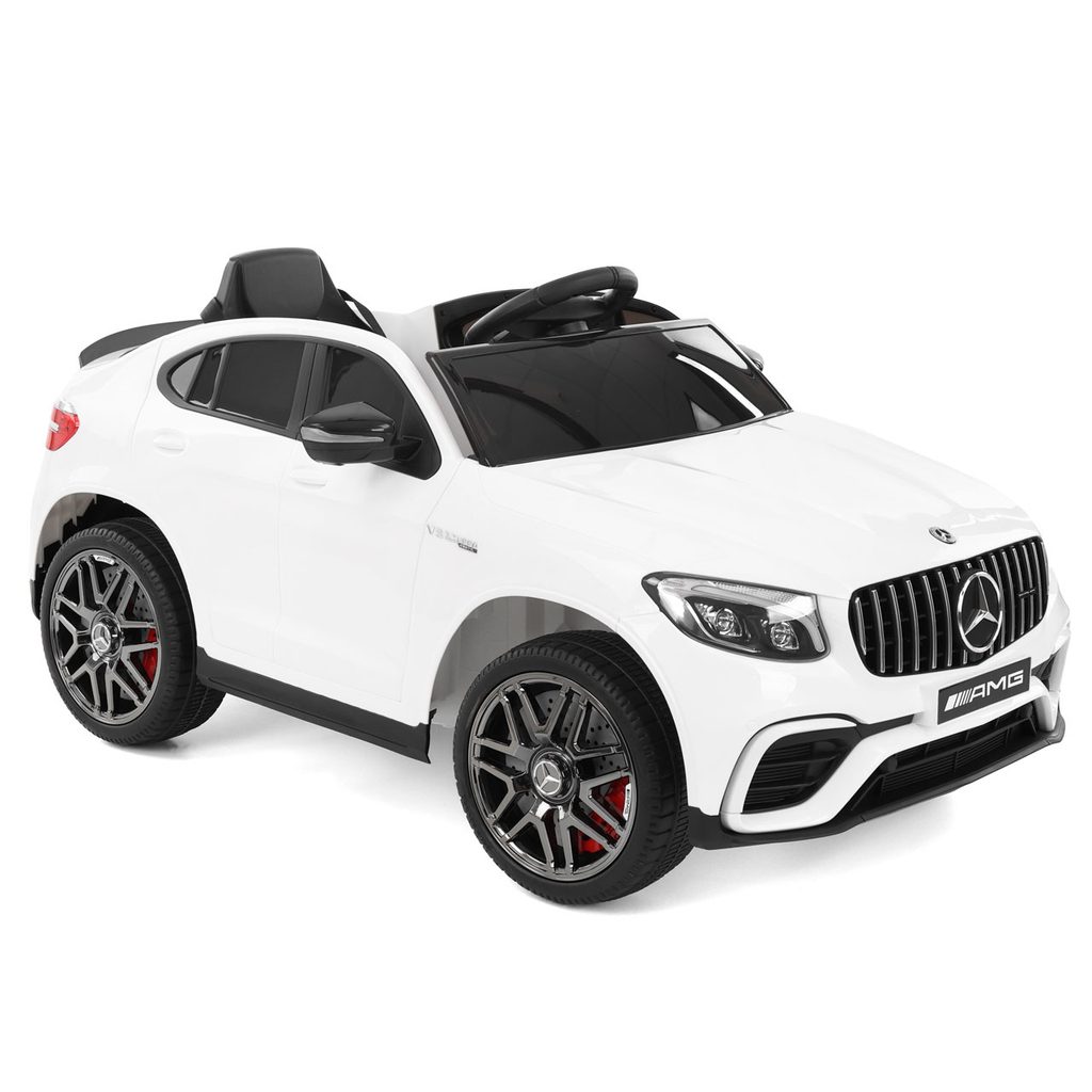 MERCEDESBENZGLC63SWHI – Akkumulátoros gyerek autó Mercedes benz GLC63S fehér, akkumulátor feszültsége: 12 V