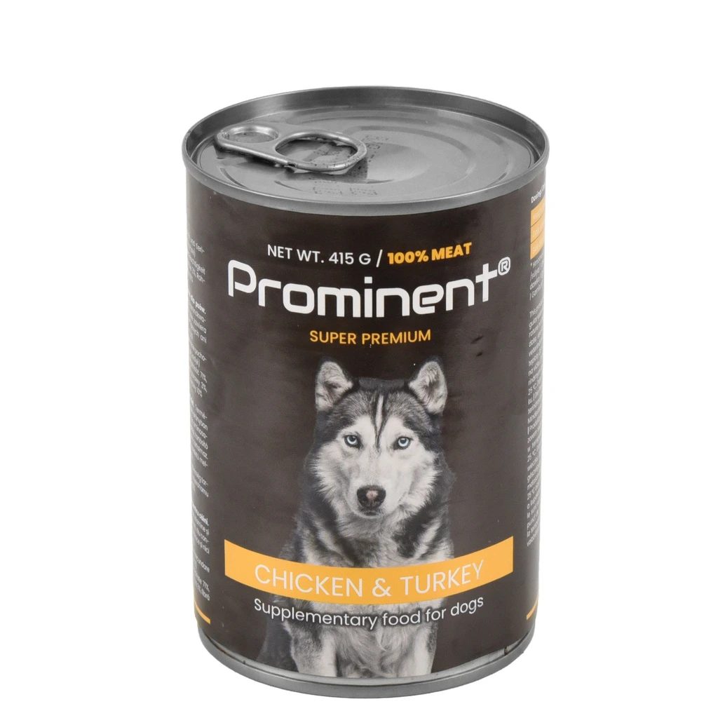 947442 – PROMINENT konzerv kutyáknak, csirke és pulykahúsból, 415 g