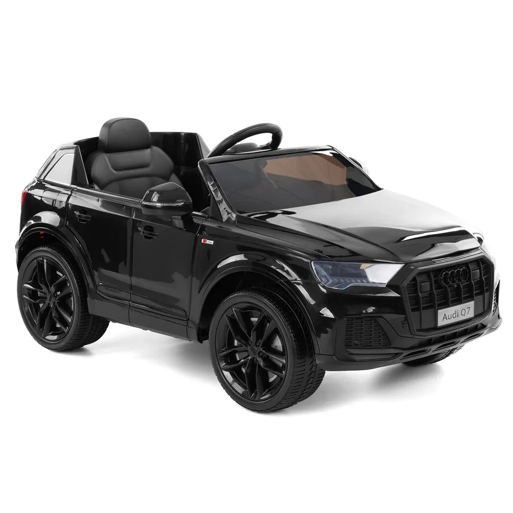 AUDIQ7BLACK – Akkumulátoros gyerek autó Audi Q7 fekete, akkummulátor kapacitása: 10 Ah