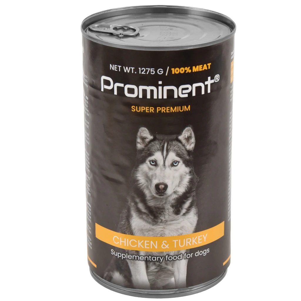 947459 – PROMINENT konzerv kutyáknak, csirke és pulykahúsból, 1275 g
