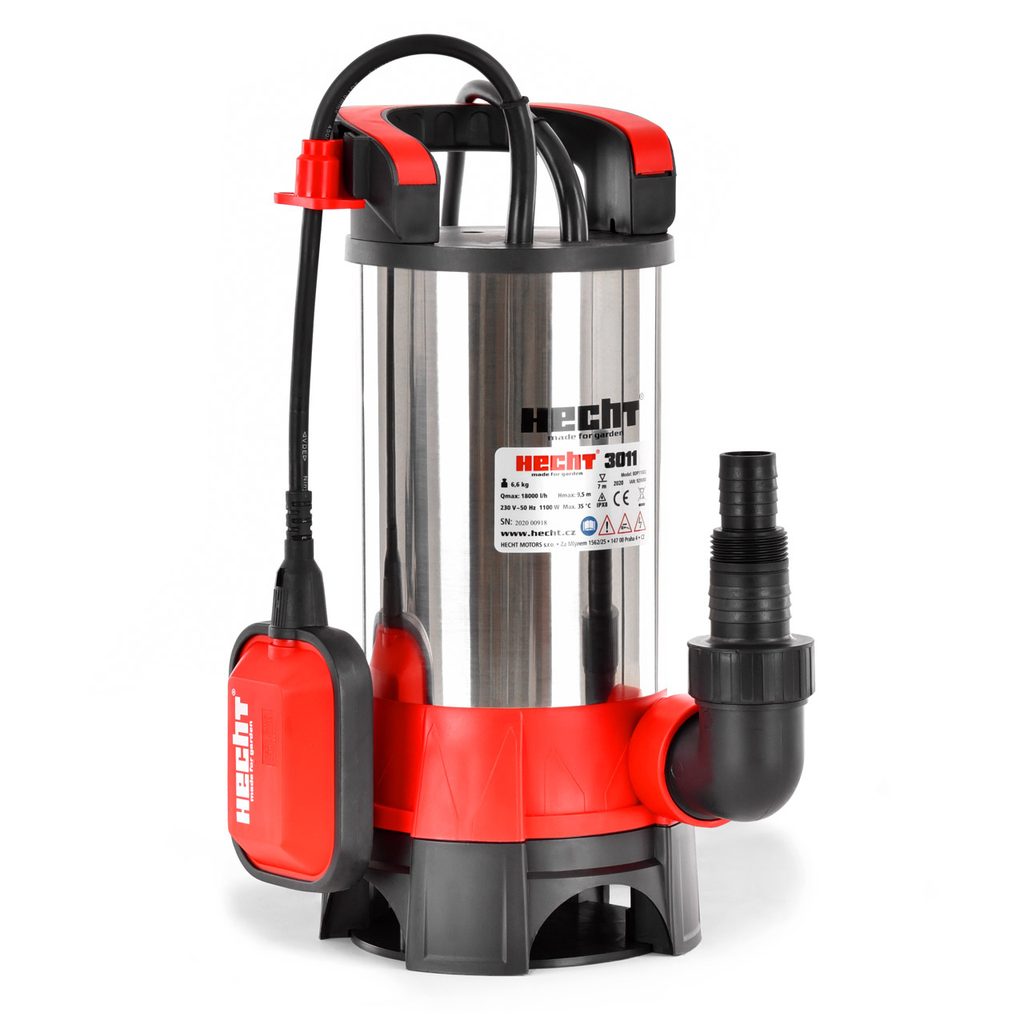HECHT 3011 – Szenyezett víz szivattyú, teljesítmény: 1100 W, vízszivattyú
