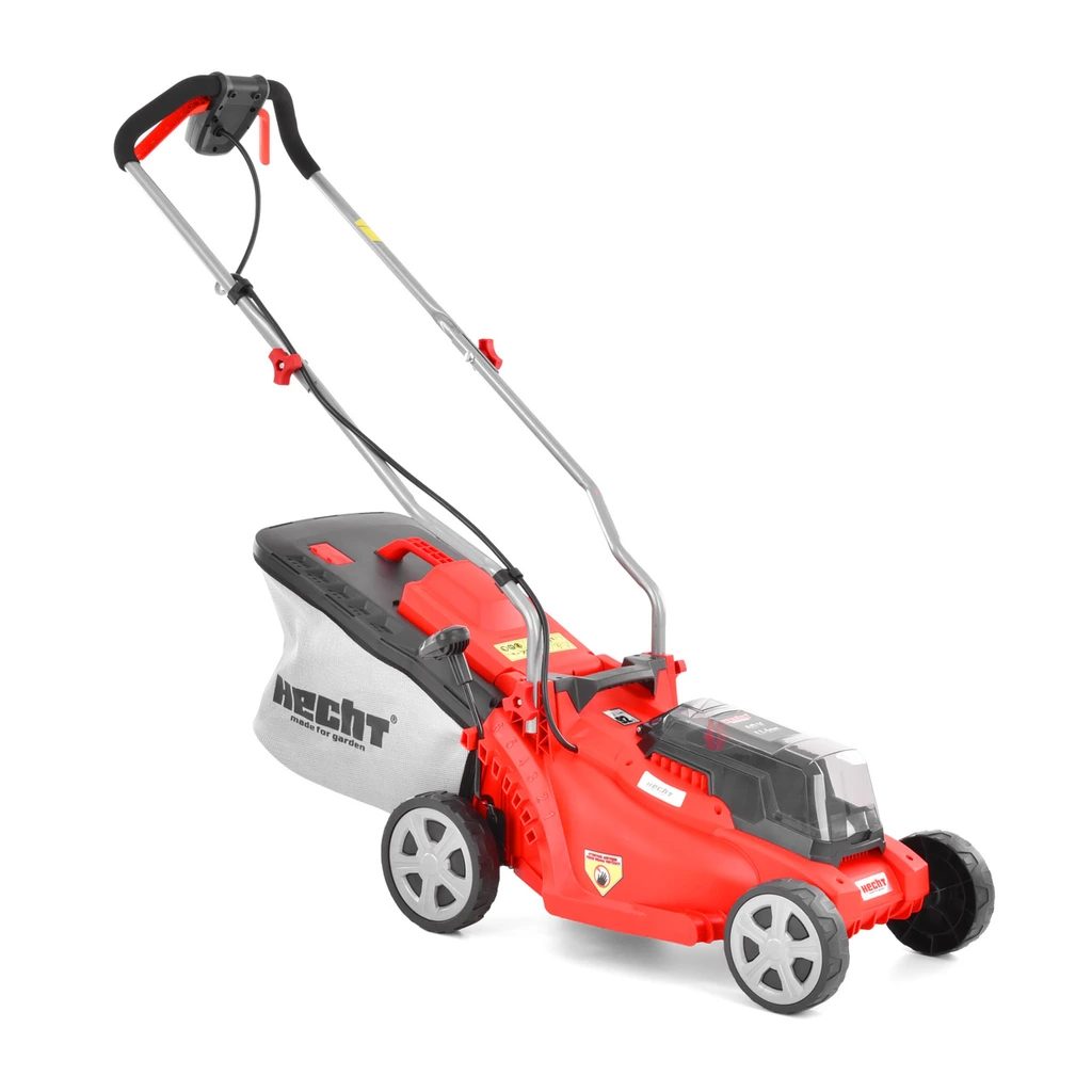 HECHT 5034 – Akkumulátoros fűnyíró, hajtás nélkül, munkaszélesség: 34 cm, gyűjtőkosár: 35 l, fűnyírógép