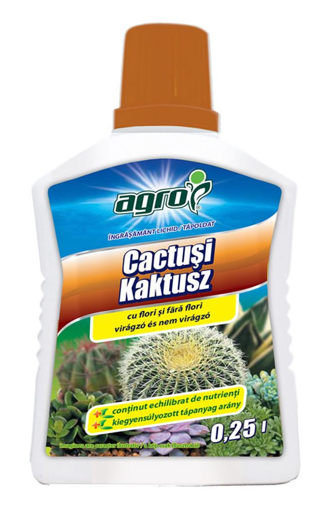 AG-0210-4007-D25 – AGRO Kaktusz és szukkulens tápoldat 0,25l