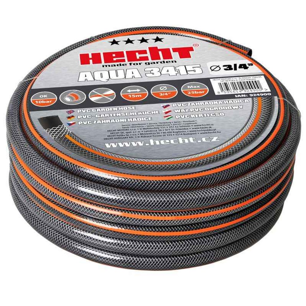 HECHT AQUA 3415 – Locsolótömlő 3/4" 15m